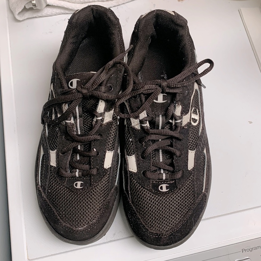 Champion sneakers chocolate brown cream womens size 8 tone fit shape ups vintage